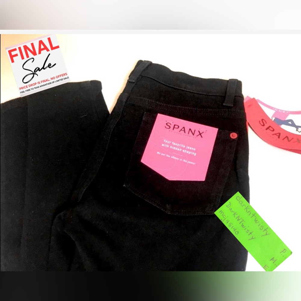 PRICE FIRM Spanx BNWT  Slim X Super Skinny Black 26 Jeggings